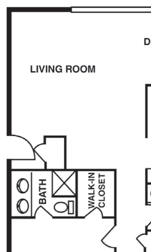 2 Bedroom/2 Bathroom
